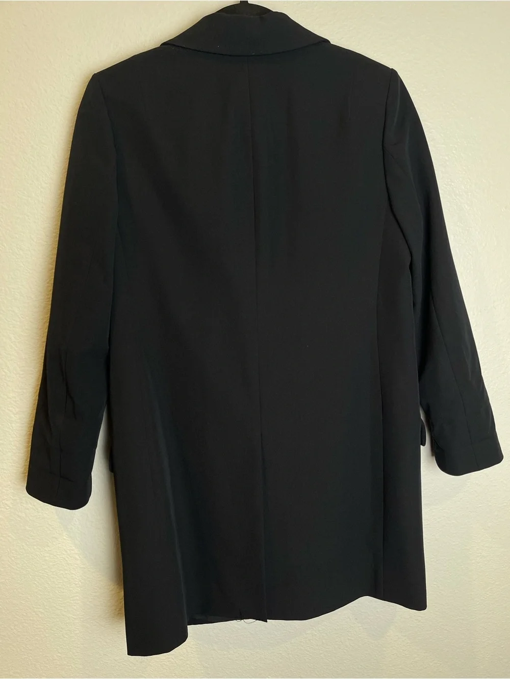 All Saints Ariah Blazer Size 6 Black Double Breasted Minimalist Luxury Career - Picture 5 of 14